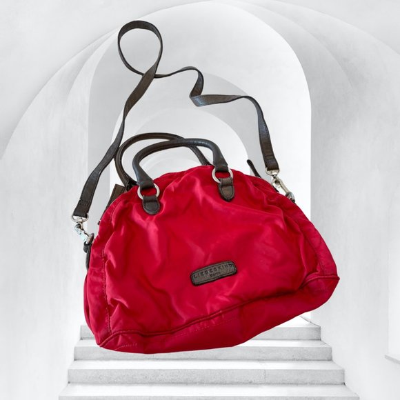 Liebeskind Handbags - Liebeskind Berlin Free People Nylon and Cow Leather Strap Red Mini Duffle Bag